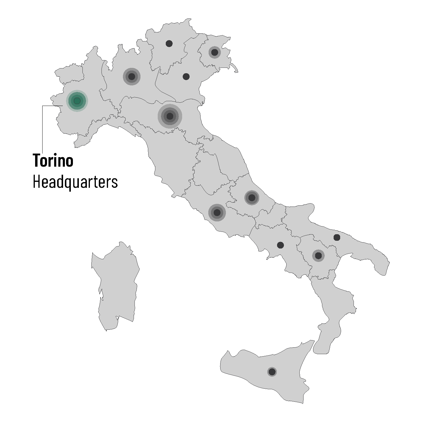 Presenza Iscot in Italia